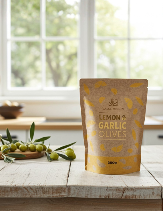 Lemon and Garlic Olives 250g