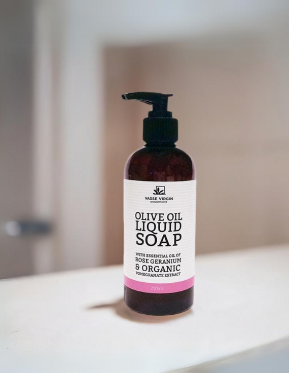 Rose Geranium & Pomegranate Liquid Soap