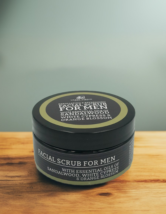 Sandalwood, White Cypress & Orange Blossom Facial Scrub
