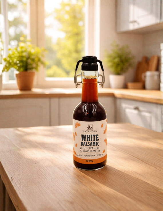 White Balsamic, Orange & Cardamom Dressing