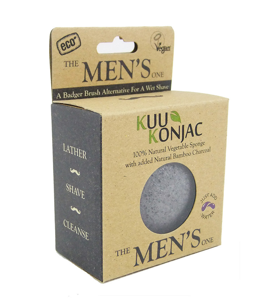 Konjac Mens Sponge for Pre & Post Shave