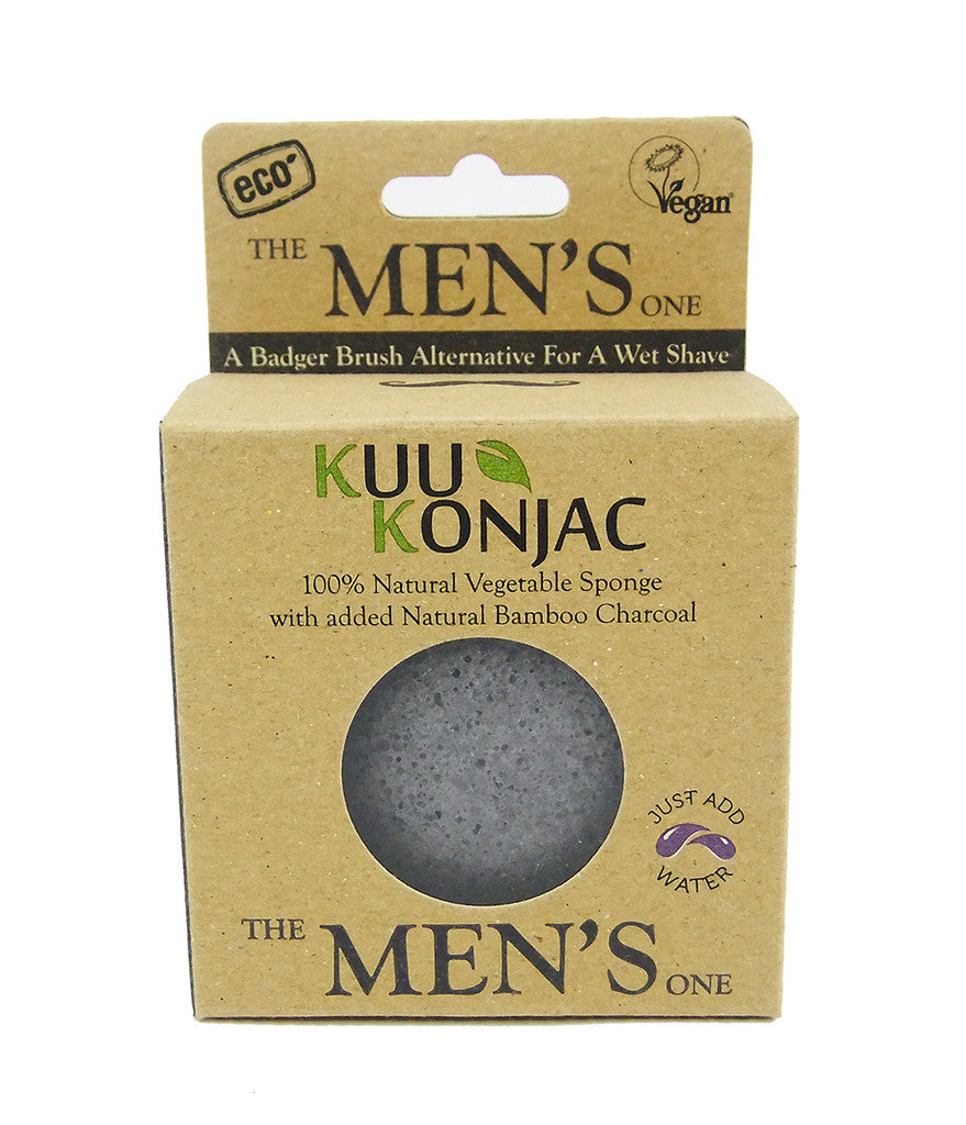 Konjac Mens Sponge for Pre & Post Shave