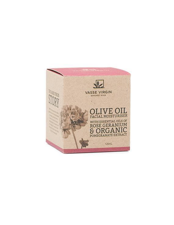Rose Geranium & Pomegranate Facial Moisturiser 120ml - Vasse Virgin