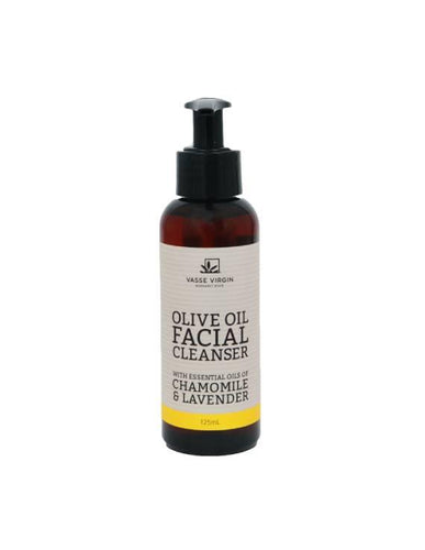 Gentle Olive Oil Facial Cleanser with Essential Oils of Chamomile & Lavender - Vasse Virgin