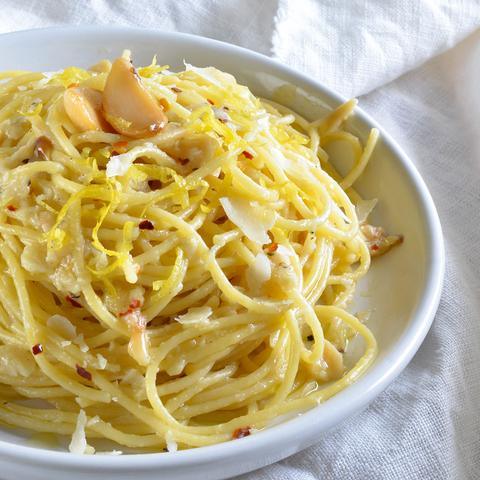 Lemon & Garlic Spaghetti