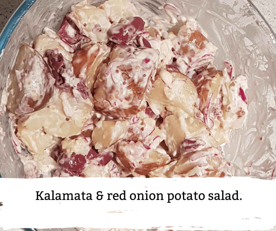 Kalamata & Red Onion Potato Salad - Vasse Virgin