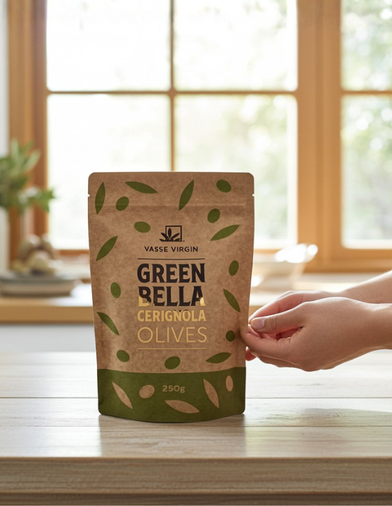 Green Bella Cerignola Olives Sachet