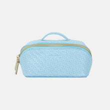 Load image into Gallery viewer, Tonic Small Beauty Bag - Herringbone Bluebell
