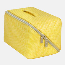 Load image into Gallery viewer, Tonic Large Beauty Bag - Herringbone Lemon
