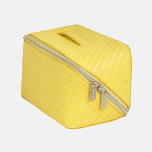 Load image into Gallery viewer, Tonic Medium Beauty Bag - Herringbone Lemon
