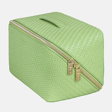 Load image into Gallery viewer, Tonic Large Beauty Bag - Herringbone Pistachio

