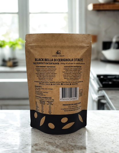 Black Bella Cerignola Olives - Sachet