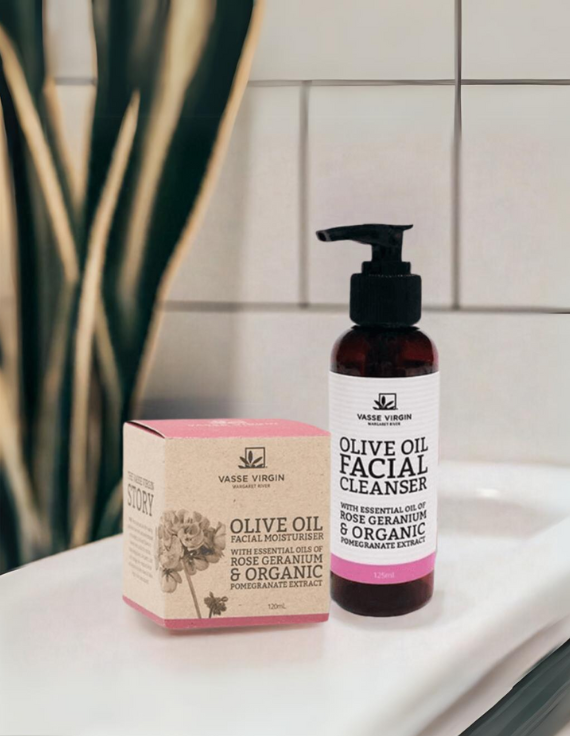 Rose Geranium &amp; Pomegranate Face Care Bundle