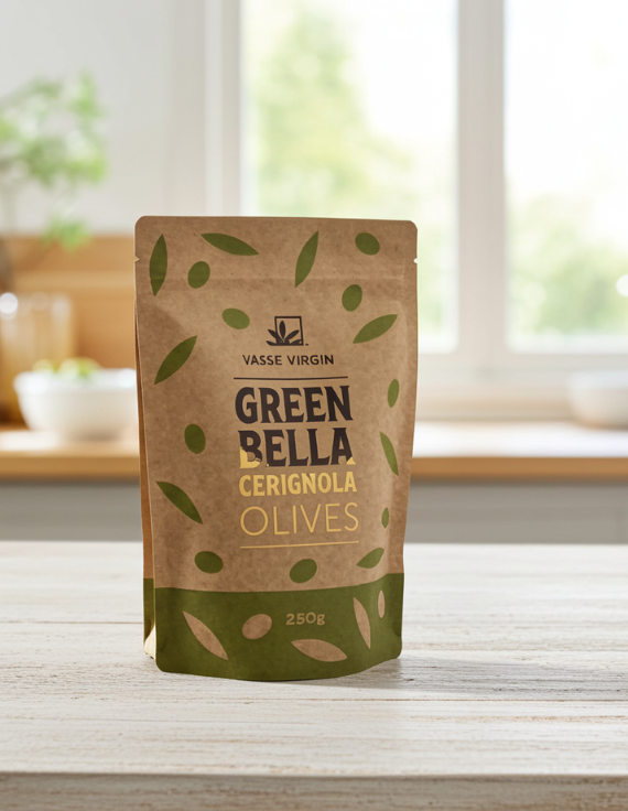 Green Bella Cerignola Olives Sachet
