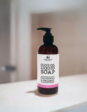 Load image into Gallery viewer, Rose Geranium &amp; Pomegranate Liquid Soap 250ml
