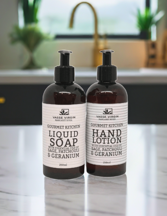 Gourmet Kitchen Hand Soap & Lotion Set