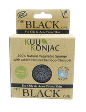 Load image into Gallery viewer, Konjac Sponge with Bamboo Charcoal : Dry, Acne prone and Problematic Skin
