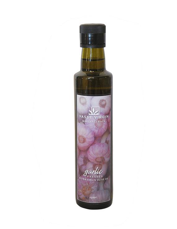 Garlic Pressed Extra Virgin Olive Oil - EVOO - Vasse Virgin