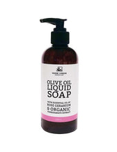 Load image into Gallery viewer, Rose Geranium Pomegranate Liquid Soap
