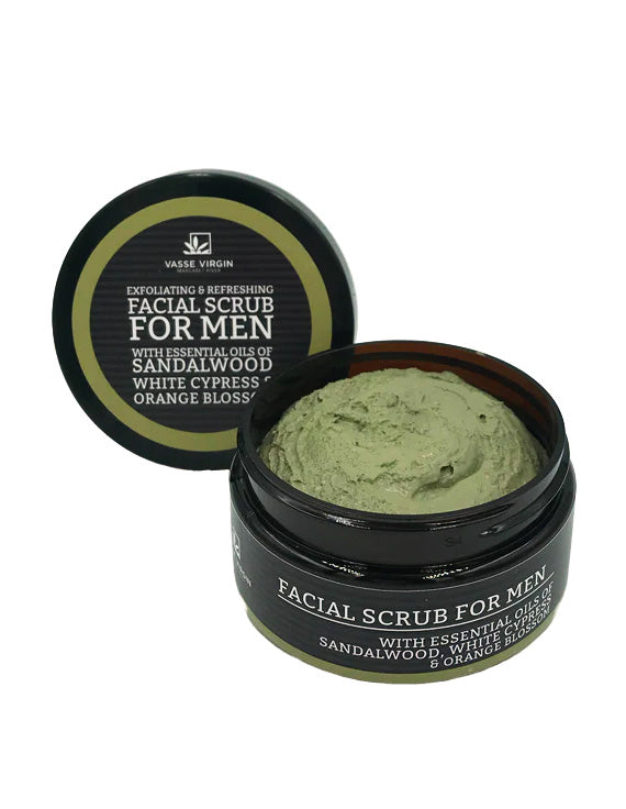 Sandalwood, White Cypress &amp; Orange Blossom Facial Scrub