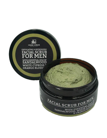 Sandalwood, White Cypress &amp; Orange Blossom Facial Scrub