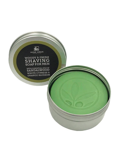 Sandalwood, White Cypress &amp; Orange Blossom Shaving Soap