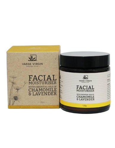 Gentle Facial Moisturiser with Essential Oils of Chamomile & Lavender - Vasse Virgin