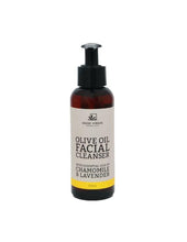 Load image into Gallery viewer, Gentle Olive Oil Facial Cleanser with Essential Oils of Chamomile &amp; Lavender - Vasse Virgin
